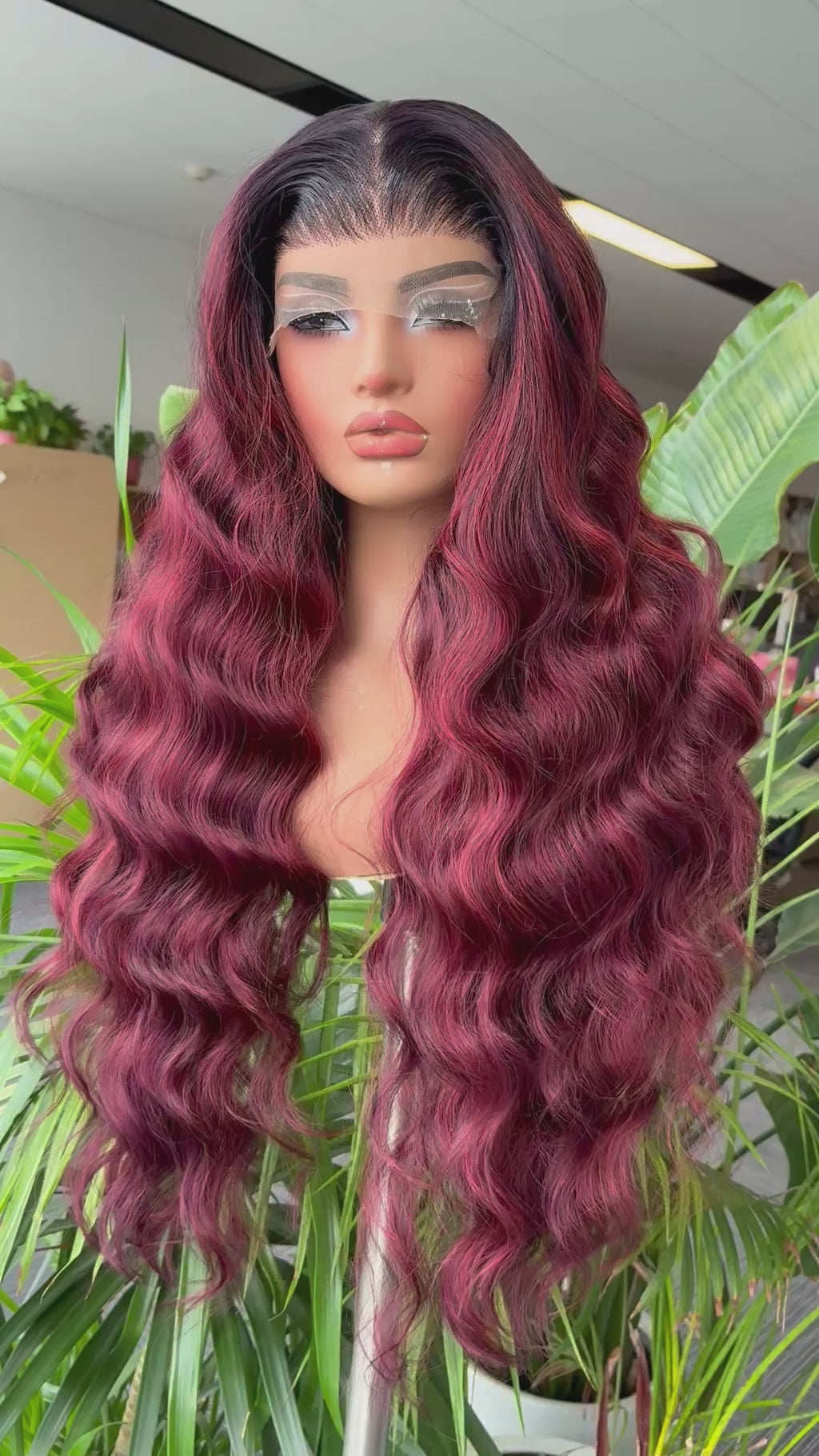 AMOUR- 32" Burgundy